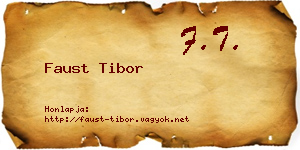 Faust Tibor névjegykártya